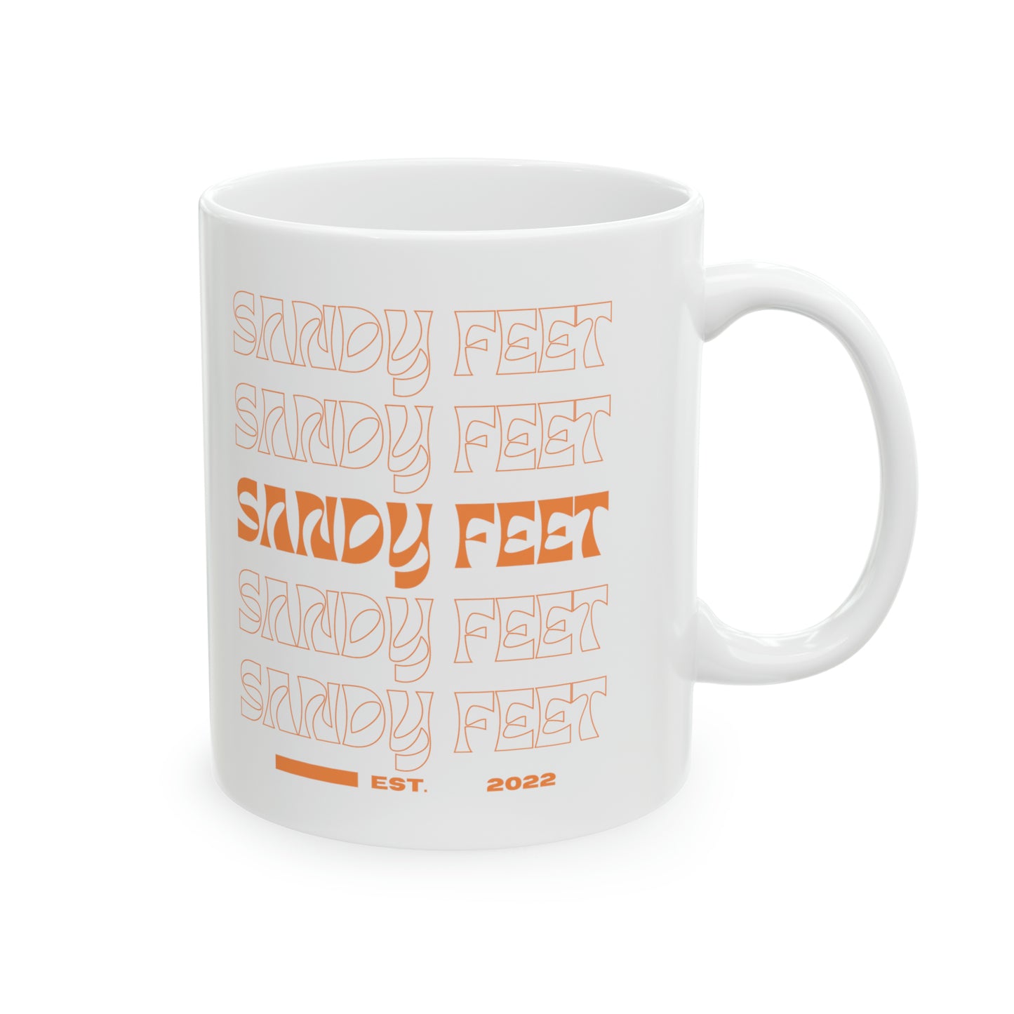 Sandy Feet - Ceramic Mug - 11oz